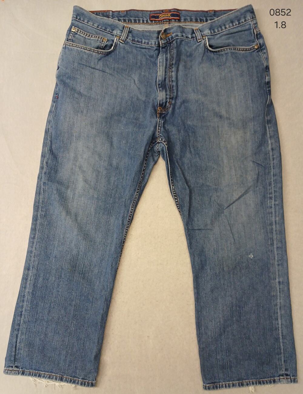 Cremieux (42x28) Men's Relaxed Straight Fit Blue Denim Jeans